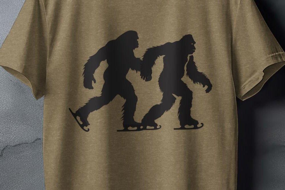 Bigfoot Ice Skating Duo